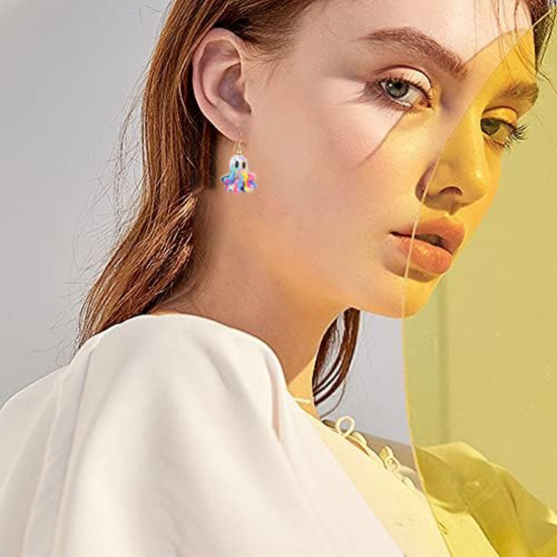 Wholesale Colorful Ghost Acrylic Earrings